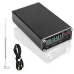 0.5W Frequency Modulation Emitter 76-108Mhz 500mW Digital Display Stereo Transmitting Device Type-C Interface with 2000M Transmission Distance for Churches Car Radio Broadcast