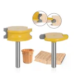 2PCS Canoe Flute and Bead Router Bit Set Precise Cutting Tool Ideal For Decorative Edges Long-Lasting Performance 1/2\\ 1/4\\ 6mm 8m 12mm