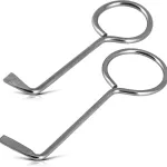 Universal Polished Metal Door Lock Picks Set 2pcs Touch Remote Control High-Quality Locksmith Tools Lock Picking Set
