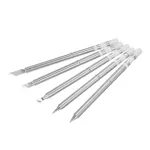 T65 Soldering Iron Tip Set 5 PCS Lead-Free Metal High Longevity Anti-Blackening Coating Efficient Soldering Performance Superior Thermal Conductivity