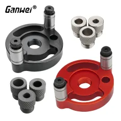 Ganwei Precision Single Hole Positioning Puncher Versatile Woodworking Tool with 6mm 8mm 10mm Drill Bit Set Adaptive Center Punching Essential for DIY Crafts and Professional Woodworking