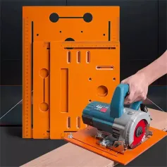 Circular Saw Base Plate Circular Saw Guide Rail Bottom Plate Bakelite 28x15cm 28x20cm 28x25cm Laser Scale Adjustable Leaning Bar for 4-Inch Motors Universal Compatibility