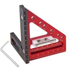 Carpenter 3D Multi-angle Measuring Ruler Square Ruler Hole Scribing Ruler Woodworking Scriber Precision Woodworking Tool