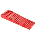 ENJOYWOOD 16 PCS مەتریک پێوانە بلۆکی داڕشتەی ئەلەمنیۆم پێوانەی ورد ڕەنگی سوور بلۆکی هەڵگرتنی گونجاو