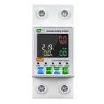 Tuya WiFi Intelligent Circuit Breaker with LCD Display App Control, Four Timing Modes Comprehensive Protection System Durable Flame-Retardant Construction - Home Automation Energy Monitor Smart Device