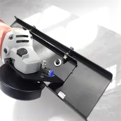 Angle Grinder 45-Degree Chamfer Cutting Tool 201 Stainless Steel Silver/Black 90x340mm Compatible with 100-Type Grinders Professional Tile Cutter