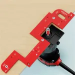Invisible Embedded Handle Slotting Template Aluminum Alloy Precise Slot Positioning Wardrobe Kitchen Cabinet Door Positioning Tool High-Quality Design Easy to Use
