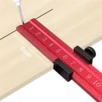 Thickened Aluminum Plate Positioning Block Limited Positioning Measure Multifunctional Woodworking Aluminum Alloy Ruler Scale
