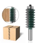 12mm Shank Reversible Finger Glue Joint Router Bit Bearing Finger Joint Router Bit for DIY Door Table Cabinet Shelve Furniture