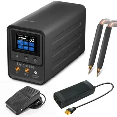 Docreate-705 Digital Display Spot Welder 2.4 Inch Screen Portable Lightweight ABS Shell AC100-240V DC5.6V10A High Precision Compatible Welder