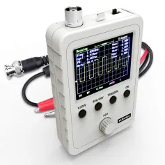 FNIRSI Q15001 Handheld Digital Oscilloscope Kit 2.4\ TFT Display 5mV/div-20V/div Sensitivity Pre-Assembled with Rotary Encoder and Power Supply