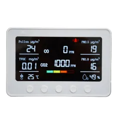 PT02 Pro 7In1 Smart Air Quality Monitor WIFI CO2 PM2.5 Pollen TVOC Laser Infrared Sensor Home Safety Essential