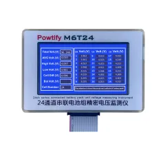 SUNKKO M6T24 Battery Pack Precision Voltage Monitor 24 Channels 5V Range 5.0-Inch LCD Real-Time Monitoring Automatic Analysis