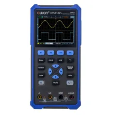 OWON HDS200 Series 2CH Handheld Oscilloscope 100MHz Bandwidth 20000 Counts Multiumeter OSC + DMM + Waveform Generator 3 in 1 Suitable for Automobile Maintenance and Power Detection