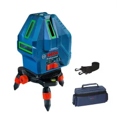 GLL 50-15 XG Professional Laser Level 5 Lines Green Beam 3D Self-leveling Horizontal & Vertical Cross Measuring Tool
