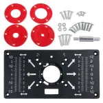 Drillpro 235x120x8mm Trimming Machine Flip Panel Woodworking Router Table Insert Plate for MAKITA(RT0700c)