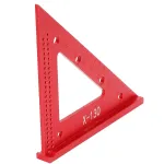 Aluminum Alloy Woodworking Triangle Ruler 45 or 90 Degrees Versatile Carpenter Square