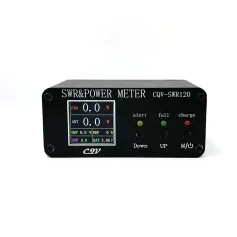 CQV-SWR120 Power Watt Meter 1.8MHz-54MHz Standing-waves Meter 240 * 240 Full Color Digital LCD Display SWR Short Waves Meters 0.5-120W
