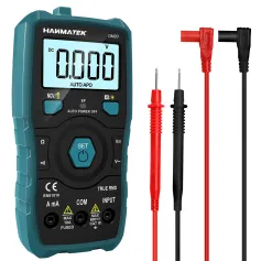 HANMATEK DM20 Digital Multimeter Auto-Ranging 6000 Counts Smart Electrical Tester with Non-Contact Voltage Function Safe Reliable for AC/DC Voltage Current Resistance Continuity Measurements
