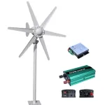 Wind Controller 6-Blade Wind Turbine 3000W(Peak) Inverter Advanced Auto-Charging 12V/24V Efficient Wind Energy Conversion Easy Installation