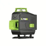 LFINE 16 Line Laser Level Kit Self-Leveling Rechargeable Lithium Battery 4800mAh US Plug with Aluminum Rotating Base and Luxury Cloth Bag
