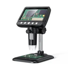 Digital Microscope 4.3inch Screen 50-1000X Magnification 2MP Resolution Long-Lasting 2000mAh Battery Ideal for Detailed Exploration and Research