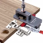 Fonson Tools 35mm Concealed Hinge Jig Drilling Guide Door Hinge Jig for Woodworking Door Cabinet Hinges Mounting Tool
