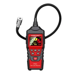 HABOTEST HT601A Natural Gas Leak Detector 50-1000PPM Methane Combustible Gas Auto Zero Audible Visible Alarm Flexible Probe