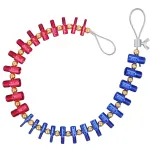 26PCS Nut and Bolt Thread Checker Detachable Nut and Bolt Size Gauge Thread Gauge Suitable for Detecting Fixed Bolts or Threaded Holes in Enclosed Areas
