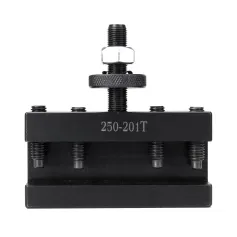 DEMOKE 250-201T Enlarged Quick Change Tool Post System High-Precision Dovetail Slot Heavy-Duty Steel Construction for Lathes Machining