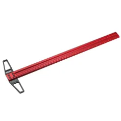 VEIKO TS Imperial 12 to 30 Inch Aluminum Alloy Precision Woodworking Scriber Positioning Marking T Ruler 1/16 Inch Per Hole