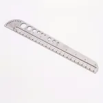 Multifunctional Stainless Steel Profiled Ruler Protractor Compass 201 Stainless Steel Precision Measuring Tool for Designers and Craftsmen