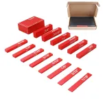 15pcs Woodworking Precision Aluminum Alloy Setup Bars Positioning Blocks Height Gauge Right Angle Tools for Router Table Saw Accessories