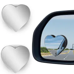 2Pcs Car Side Mirror Blindspot Adjustabe Angle Removable Wide Angle Convex RearView Mirror for Enhanced Safety Universal for Cars Suvs