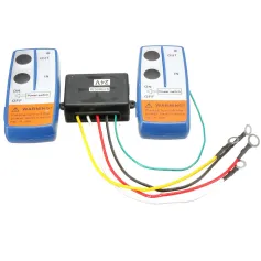 Grúa con cabrestante eléctrico de recuperación de 24 V, control remoto inalámbrico para cabrestante de camión ATV