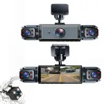 4 Lens Car Dash Cam Front Back Left Right Driving Recorder DVR Motion Detection Loop Recording Night Vision Mobile App Wide Angle Camera With / Without Wiff