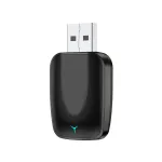 Mini 2 in 1 Wired to Wireless CarPlay Android Auto Adapter Plug & Play 5GHz WiFi Fast Connection Convert the Original car with Carplay cable to Wireless