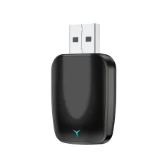 Mini 2 in 1 Wired to Wireless CarPlay Android Auto Adapter Plug & Play 5GHz WiFi Fast Connection Convert the Original car with Carplay cable to Wireless