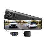 AZDOME AR12 11.26 inch Screen Rearview Mirror Dash Cam Parking Assistance Touch Screen DVR Front Rear Dual Lens WiFi GPS Recording Driving History Tracking Driving Recorder