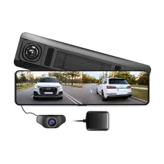 AZDOME AR12 11.26 inch Screen Rearview Mirror Dash Cam Parking Assistance Touch Screen DVR Front Rear Dual Lens WiFi GPS Recording Driving History Tracking Driving Recorder