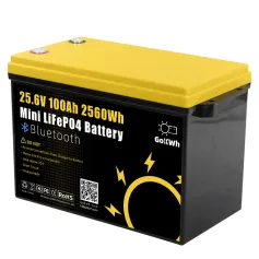 Gokwh 24V 100Ah LCD Energy Storage Box 2560Wh Batteria agli ioni di litio LiFePO4 (LFP) solare per camper, barche, accumulo di energia domestica