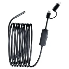 2 az 1-ben IOS Android 8 mm-es vezetékes ipari endoszkóp 1m / 5m / 10m Type-C HD 960P vezetékes kamera csőellenőrző boroszkóp IP67 vízálló puha zsinór