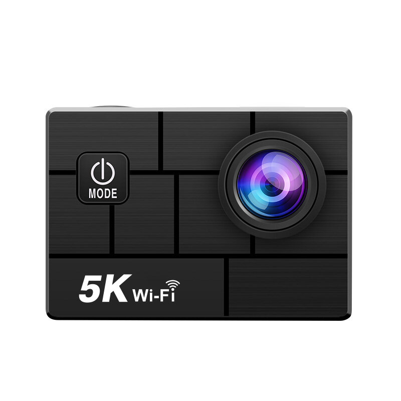 AUSEK 5K Action Camera Sports Camera Waterproof HD Single Screen WIFI Outdoor Cycling Anti-Shake Sports Camera 2 Inches