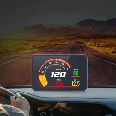 WEIYING P16 OBD2 HUD Head Up Display Digital Car Meter TFT LCD Multi Color Screen Speedometer ECT Water Oil Temperature Car Speed Gauge