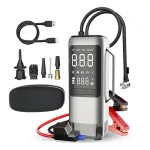 Multi-functional 6 in 1 Car Emergency Starter and Vacuum Cleaner Portable Air Compressor Inflator Pump Mobile Power Booster Starter with Suction and Blow