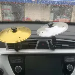 Car Crash Cymbal Air Vent Mini Drum Car Hand-shooting Cymbals Car Drum Cymbal Air Vent Musical Instrument For Car Interior