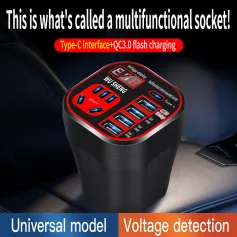 Universal Car Inverter 12V 24V To 220V Intelligent Voltage Detection Car Power Socket 200W Intelligent Charging Inverter Converter for Car Truck