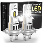 SEALIGHT 2PCS X3S H7 LED Car Headlight 6000LM Car Front Light Hi Low Beam 6500K LED Headlight Bulbs Turbo Fan Cooling