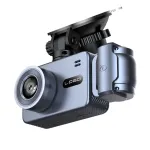 S2Q Dash Cam 3 Channel Front 2K Cabin 720P Rear 720P Wide Angle Lens Motion Detection G Sensor Loop Recording Night Vision Car Camera