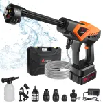 Andeman Powerful Brushless Cordless Washer Car Washing Machine High Pressure Sparyer with 4.0AH Battery 1080psi 2.6GPM 6-in-1 Nozzle